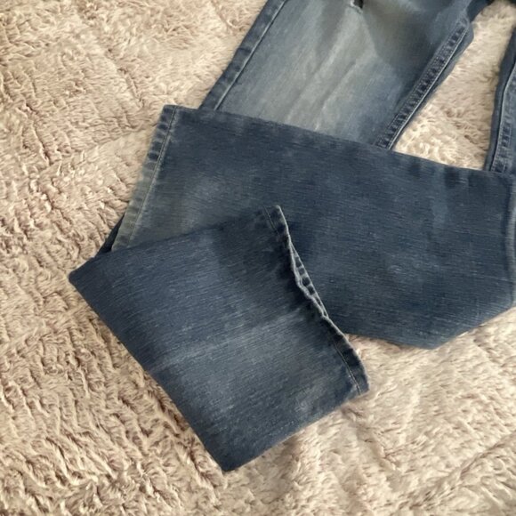 Agile USA Patch Work Distressed & Whiskered Skull, Flag, USA Men Jeans 30x34 - Picture 12 of 16